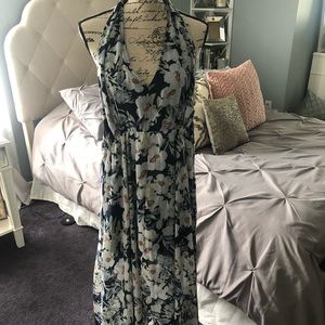 Floral Romper with Flowing Skirt